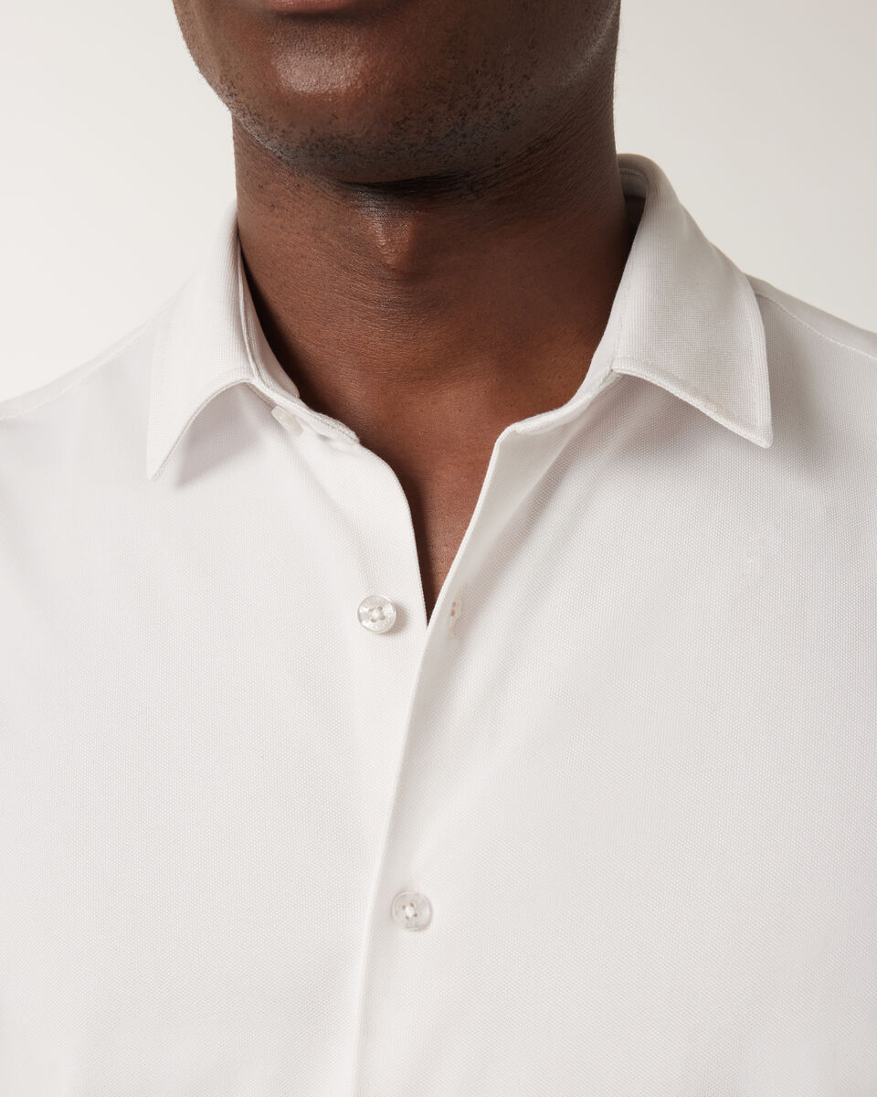 Travel Pique Short Sleeve Shirt, Natural, hi-res